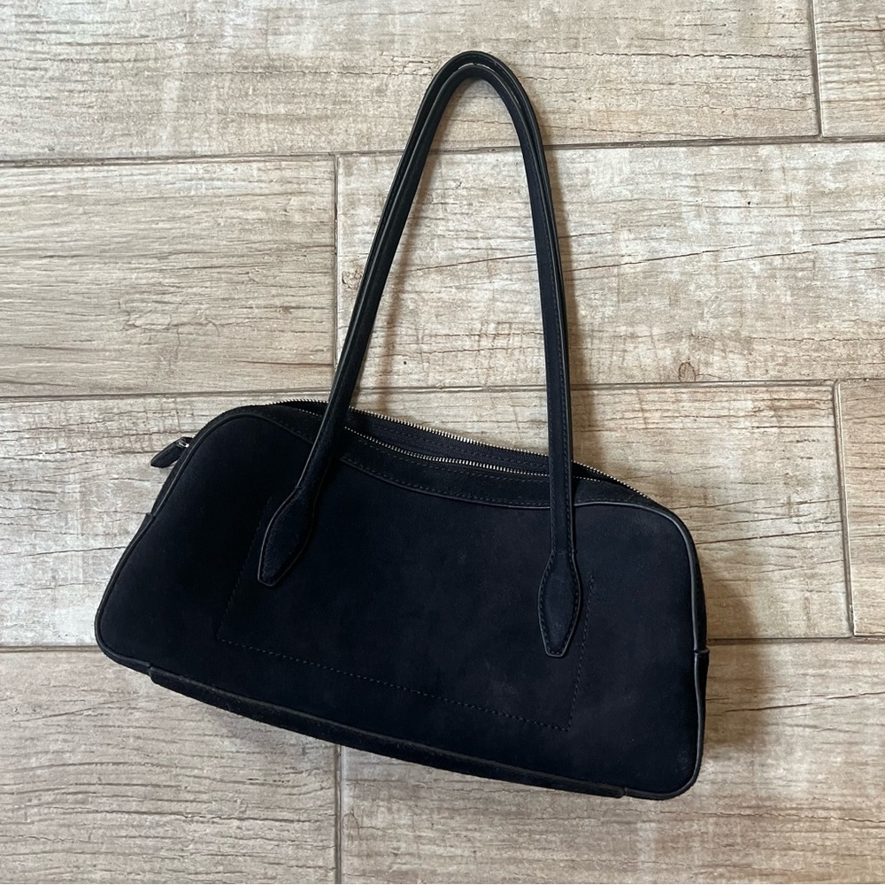 Madewell the zip top suede shoulder bag